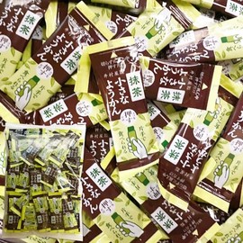 Imuraya Small Yokan with One Hand, Matcha, 50 Pieces, Share Pack, Mini Sticks, Commercial Use, Yokan, Assortment, Individual Packaging, Yokan, Eat Kiri
