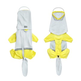 Nyoniko Dog Raincoat, Pet Raincoat, Kappa, Pet Rainwear, Medium Dogs, Large Dogs, Mesh Back, Includes Reflective Material, Fully Waterproof, Windproof, Snowproof, Dustproof, Hat Included, Removable