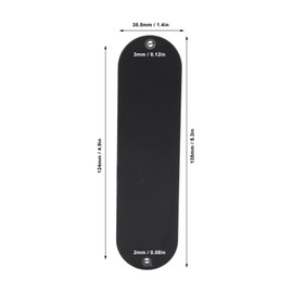 Blank Control Plate, Standard 32mm Width No Hole Plastic Electric Guitar Control Plate for Telecaster