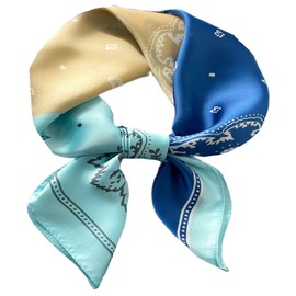 prinfantasy Headscarf Women's Summer Scarf Silk Bandana Hair Wrap Neckerchief for Women Girls, DE070255