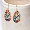 Boho Gold Teardrop - White, Turquoise, Purple, Pink Shell Long