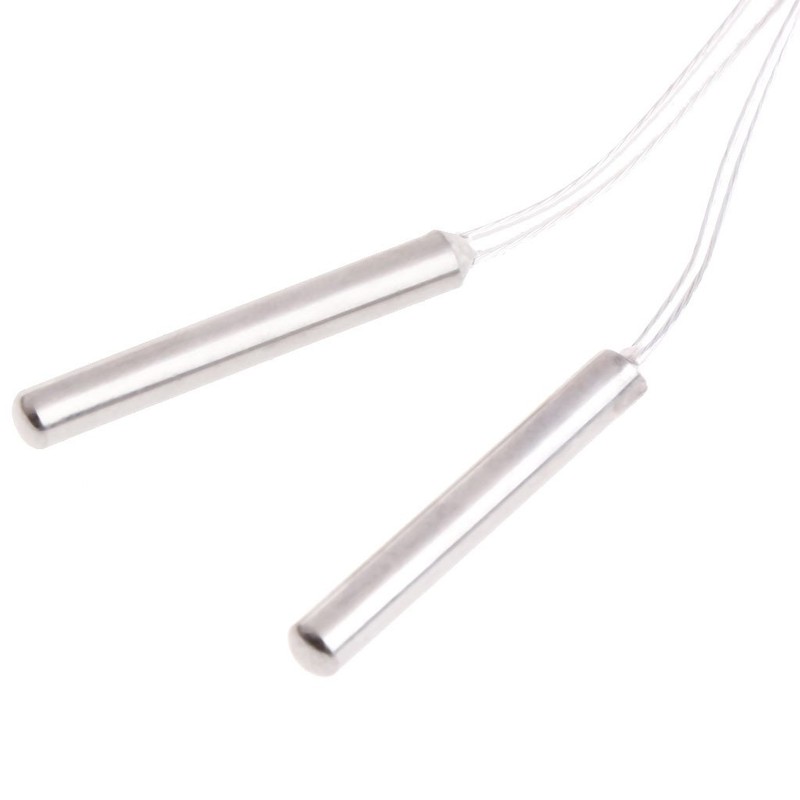 WOWOWO 2x 2m PT1000 Probe 4mm*30mm RTD Platinum Resistance Sensor