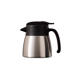 Atlas AVTP-650SV Tabletop Pot, Thermal Pot, 22.0 fl oz (650 ml), Ultra Lightweight, Insulated, Vacuum Insulated, Compact, Stainless Steel, Easy to Pour, Energy Saving, Silver, Barrius