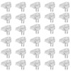 Bojueshaw 30pcs Shelf Support Stud Pegs,5mm Shelf Brackets,Plastic Kitchen Shelf