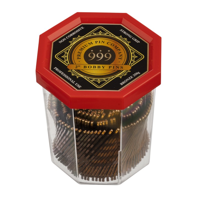 999 Bobby Pins 250g Tub 2" Bronze