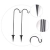 SUPVOX Shepherd Hook Iron Outdoor Hanging Hanger for Garden Decor