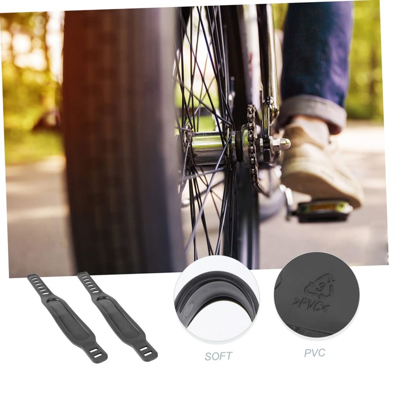 Mipcase 2Pcs Gym Cycle Pedal Straps Footrest Straps for Exercise