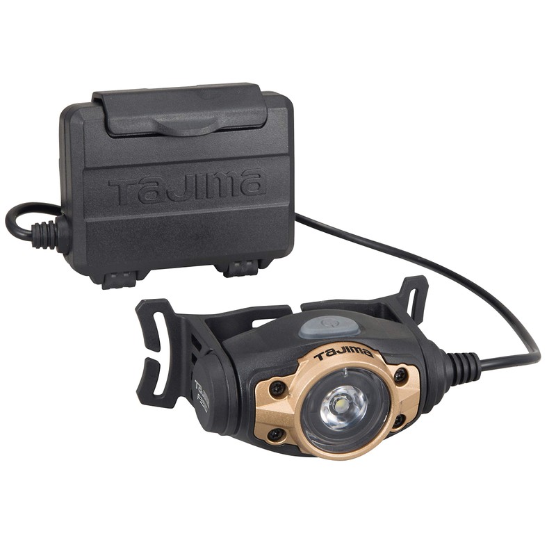 Tajima LE-F351D-G LED Headlight, Gold, Brightness Up to 350 lm