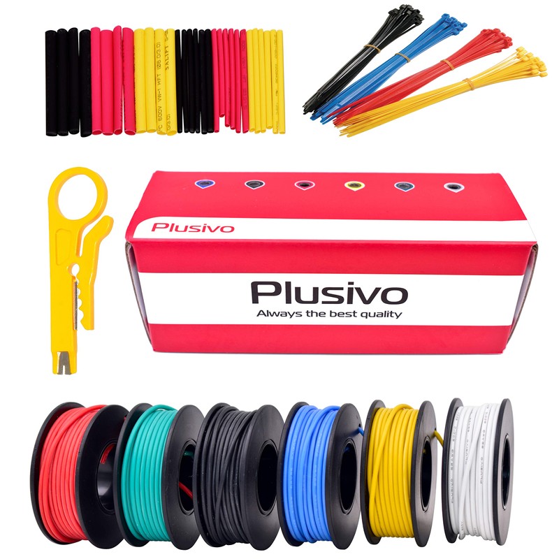 22AWG Silicone Hook Up Wire (OD: 1.7 mm) - 22