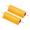 PATIKIL 100W 1.5 Ohm Aluminum Shell Resistor, 2 Pack Aluminum