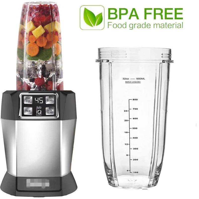 32OZ Cup for Compatible with Nutri Ninja Replacement Parts BL480,