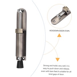 NUOBESTY Kickdown Door Stopper Zinc Alloy Heavy Duty Door Holder Easy Step Design Silent Anti-Collision Foot-Operated Support