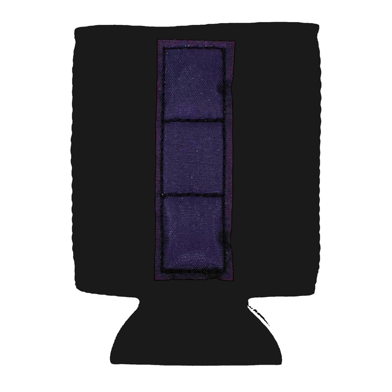 Magnetic Neoprene Collapsible Can Coolie (6 Pack Black)