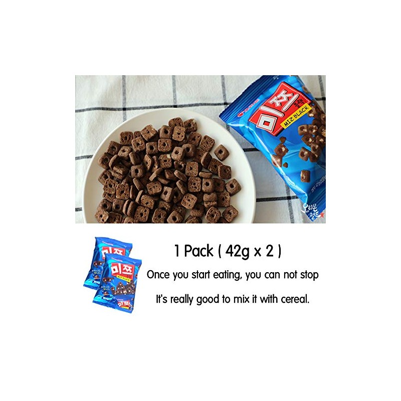 Korean Snack Chips, Cookies, Candy Gift package (MIZ BLACK) 1Pack