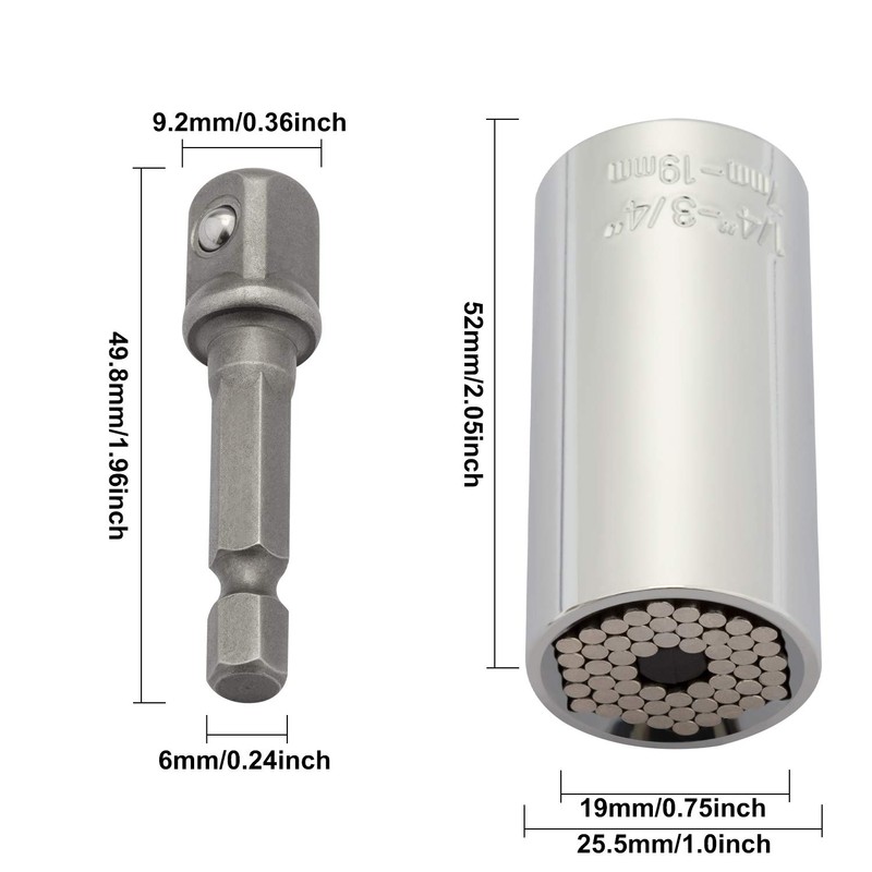 Endeavor Tool Company 200MO Gator Grip the Original Universal Socket