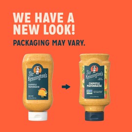 Sir Kensington's Mayonnaise Chipotle Mayo 2 Count Gluten Free Non- GMO Project Verified Shelf-Stable 12 oz