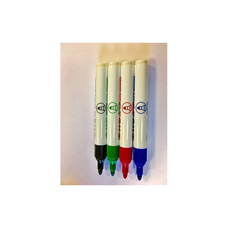 Uno Strategy SL Assorted Colours Dry Wipe Markers [Pack 4]
