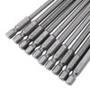 10pcs 1/4 Inch Hex Shank Long Magnetic BST Screwdriver Bits