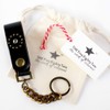 The 582 582 582 Leather Belt Loop, Brass, Curved, Chain,