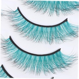 SAFIGLE 10pcs Gradient Colored Fake Eyelashes Bulk Lightweight Long Strip Lashes for Makeup Party Stage and Daily Wear Reusable Multi Color Style Extensions