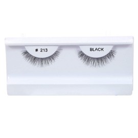 10 Pairs 100% Human Hair False Eyelashes Natural Black #100