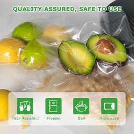Anysea Vacuum Sealer Bags Vacuum Film 3 Rolls: 20 x 1/28 x 2/x 500 cm Vacuum Bags Food Sealing Film for Vacuum Sealers, Foil Rolls BPA Free, Professional Vacuum Bag for Household