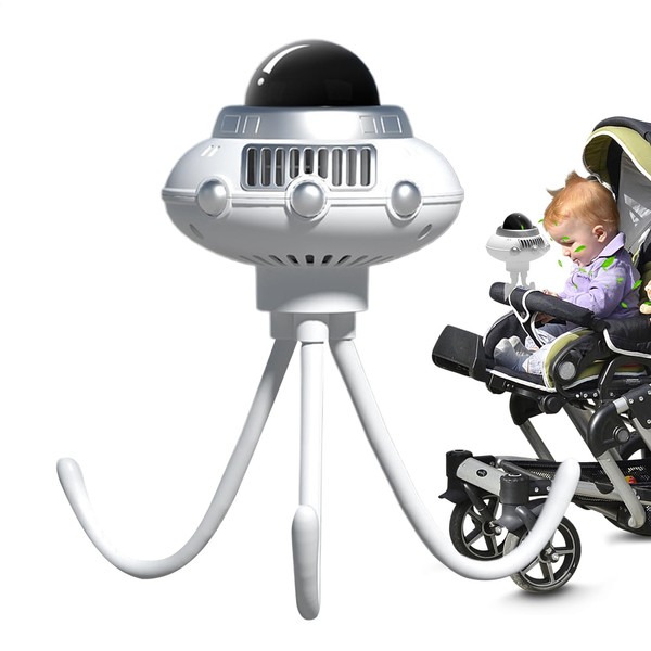 Baby Stroller Fan - Space Octopus Bladeless Fan for Car