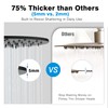 MEDIOMI Solid Metal Large Rain Shower Head, Round High Flow