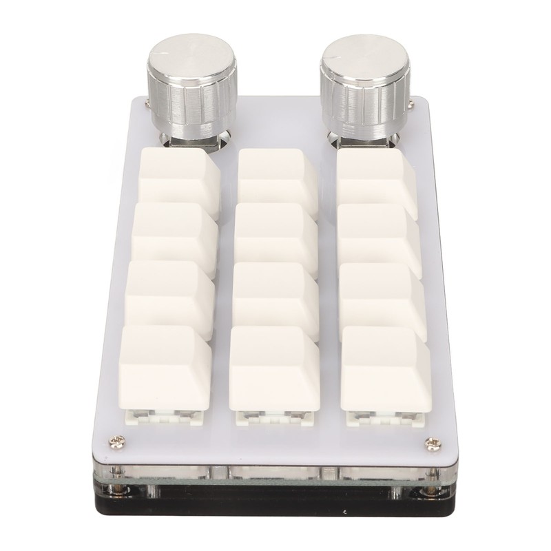 Mini 12 Key Keypad with 2 Knob Blue Switch DIY