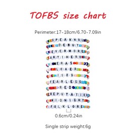 TOFBS Friendship Bracelets Bracelet for Women Colourful Bracelets Set Beads Friendship Bracelet Kit Fashion Bangles Jewellery Sending Fans Girls Friend Gifts, Soft ceramic