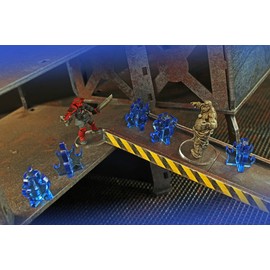 LITKO Flame Marker | Fire Spell Effect Indicator | Plasma | Toxic | Inferno | Blast | Compatible with Dungeons & Dragons, Pathfinder & Tabletop Wargames (Fluorescent Blue, Medium)