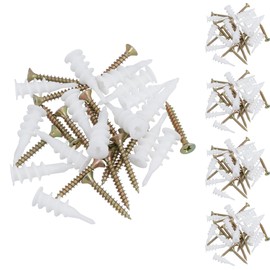 Plasterboard Nylon Fixings Cavity Wall Speed Anchor Plugs and Screws 33mm 150pc
