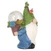 Faceless Doll Statue Exquisite Solar Powered Light Bright Colors Durable