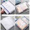 Zippered File Bags, A4, 20 Pieces, PVC Zippered Mesh Case,