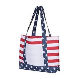 OAD Americana Boater Tote One Size Red/ White/ Blue