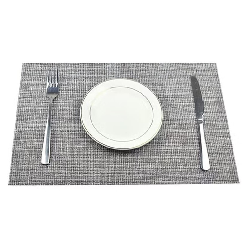 Set of 6 Placemats, Washable, PVC, Plain, Placemats, Stylish, Scandinavia,