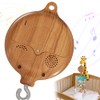 Music Box Mobile, HOVCEH Wood Look Mobile Motor Baby with
