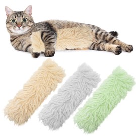 Maiiu 3 Pack Catnip Toys,Soft and Durable Cat Pillows Toys, Crinkle Sound Catnip Toys,Indoor Interactive Cat Kicker Toys, Companion Toys for Cats (Gray Set)
