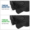 Nezylaf Exercise Bike Pedals with Straps - 9/16" Dual Compatibility