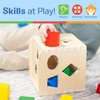 Melissa & Doug Shape Sorting Cube - Classic Wooden Toy