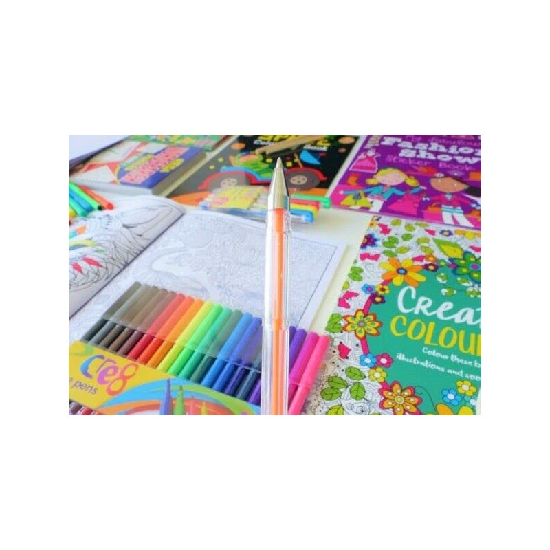 Pennine - NEON Gel Pens Assorted Colours (Pack of 6)