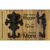 Stelalloy Decorative Wall Hook - Cast Iron Hooks - Black