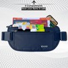 EGOO - Ultralight RFID Money Belt with Adjustable Elastic Strap