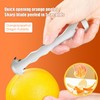 Mrltau 304 Stainless Steel Citrus Peeler, Ergonomic Orange Peeler, Safe