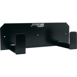 Extreme Max 5001.6142 Dual Helmet Hanger Aluminum Storage Rack Organizer for Enclosed Race Trailer, Shop, Garage, Storage - Black