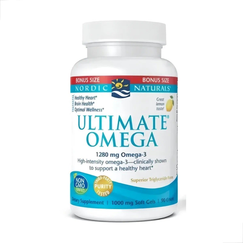 Ultimate Omega-3 Nordic Naturals 1280 Mg Sabor Limón 90 Caps
