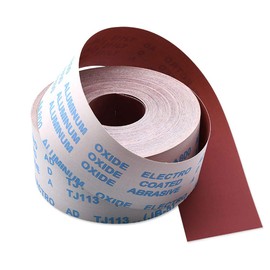 Emery Cloth Roll 60 Grit Sandpaper Roll Hand Twisted Flexible Soft for Metal Glass Wood Sanding (1m Length, 95mm Width)
