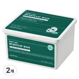 Mediflower Daily 365 Houttuynia cordata mask 350g, 30 packs, 2 pcs / 메디플라워 데일리 365 어성초 마스크 350g, 30개입, 2개