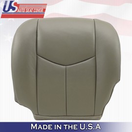 u.s autoseatcovers.inc 2003 to 2007 For Chevy Avalanche Passenger Bottom Leather Seat Cover pewter gray