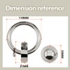 Bwintech 1 Pcs Satin Nickel Ring Desgin Classic Heavy Duty